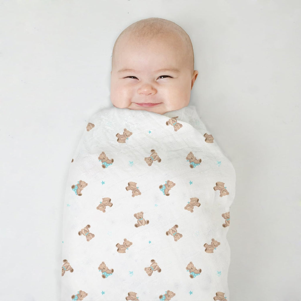 American Baby Company 2-Pack 100% Cotton Muslin Swaddle Blanket (47" x 47") Muslin Swaddle Blanket
