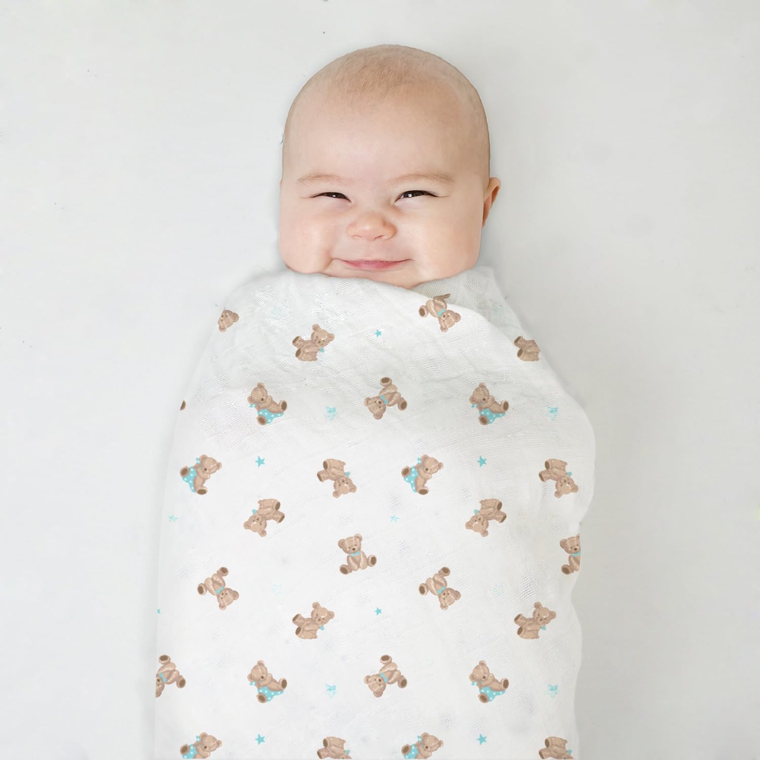 American Baby Company 2-Pack 100% Cotton Muslin Swaddle Blanket (47" x 47") Muslin Swaddle Blanket